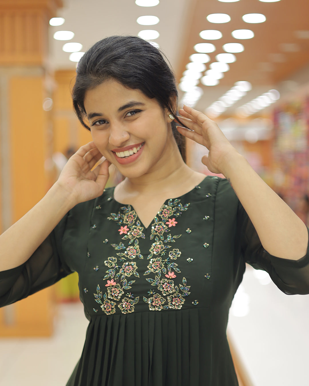 Women's handworked Kurti -G297