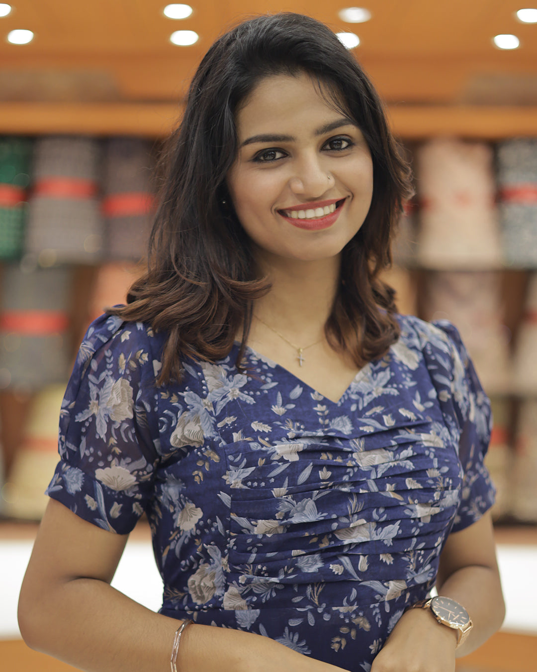 Women's Georgette PrintedFrock -G304