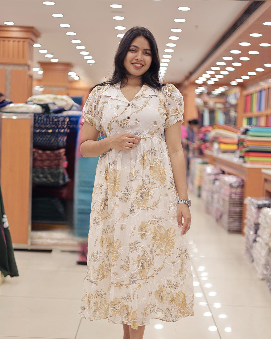 Women's Georgette Print Frock -G347
