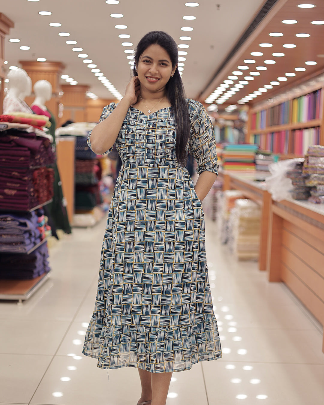 Women's Georgette Printed Frock -G349