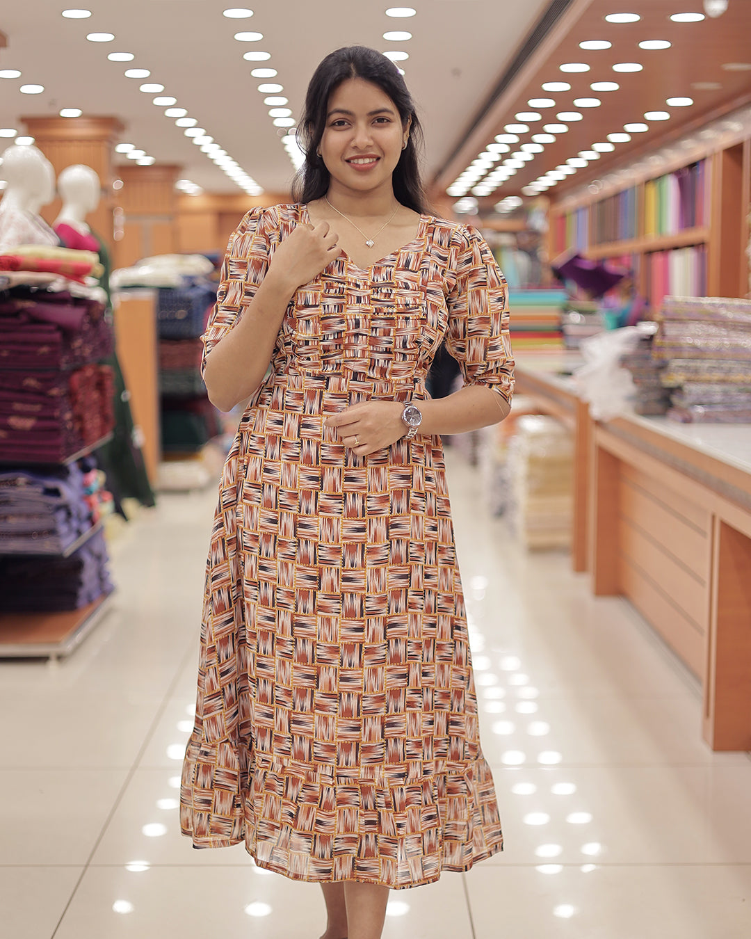 Women's Georgette Printed Frock -G349