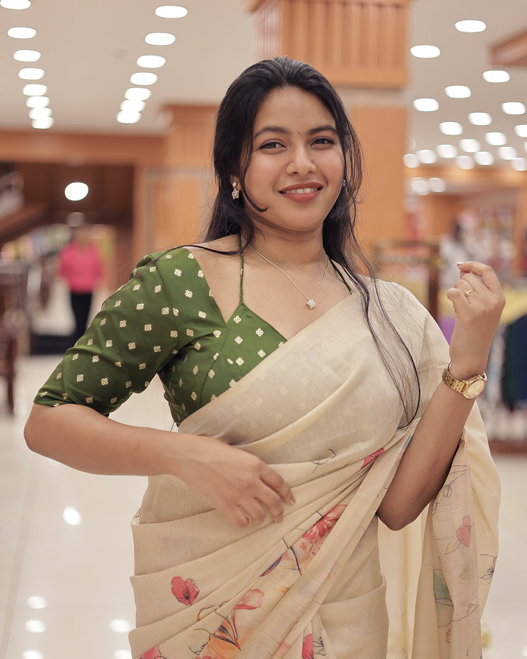 Womens Kerala Tissue Set Saree - G356