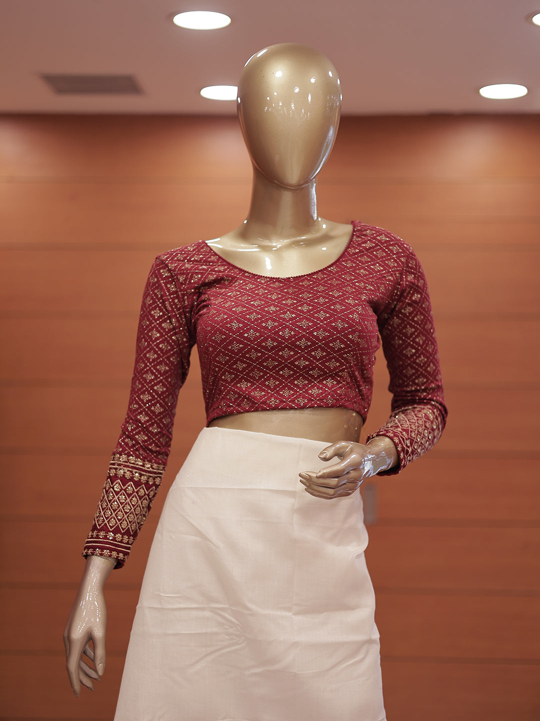 Women's Stretchable Blouse with Full Sleeves -G376