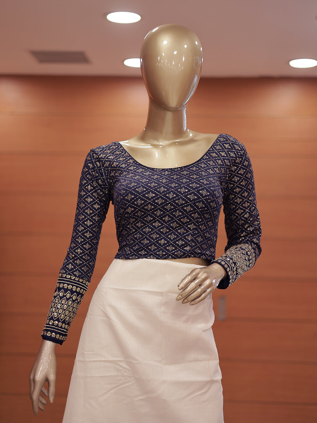 Women's Stretchable Blouse with Full Sleeves -G376