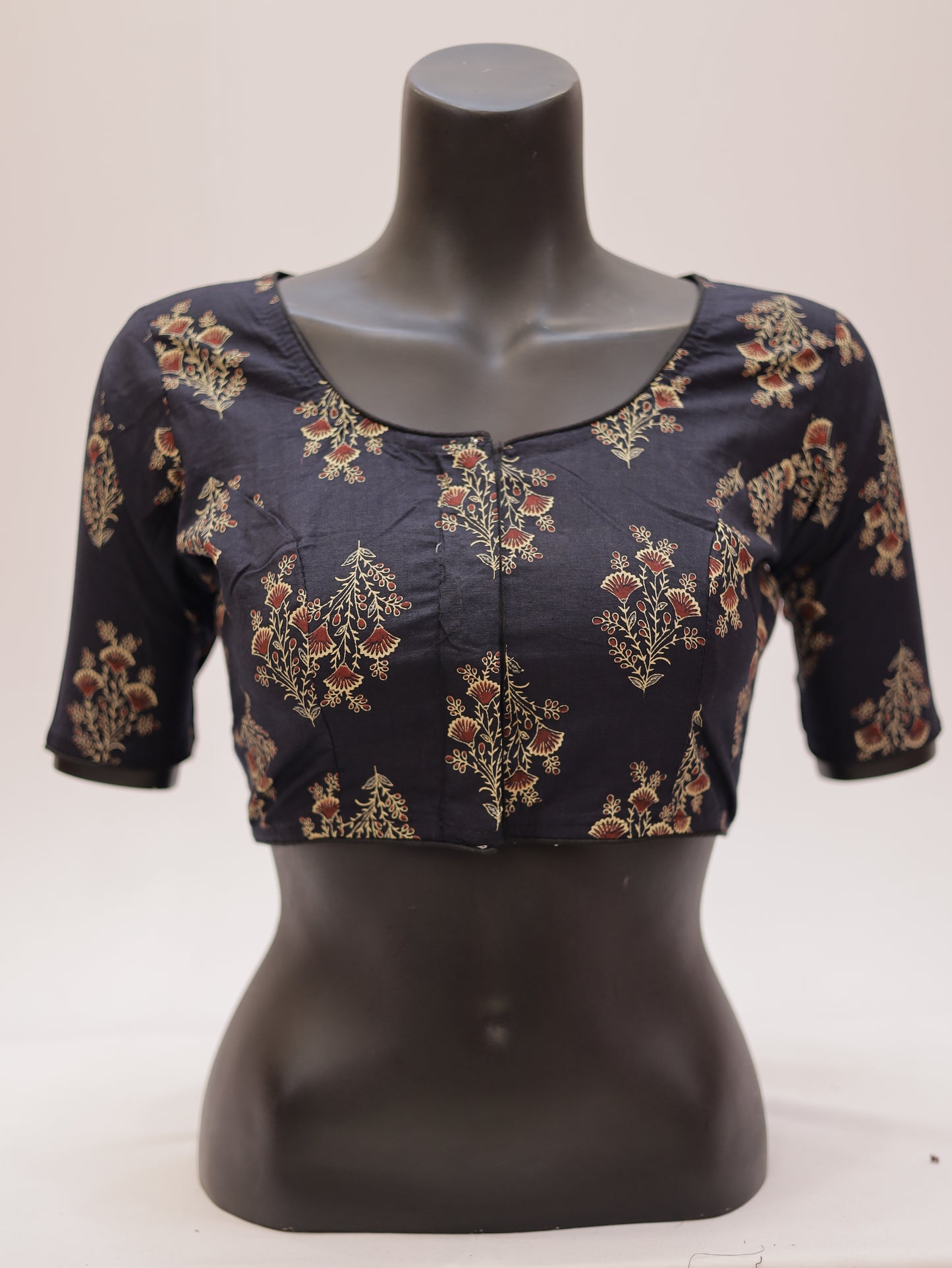 Ready to Wear Cotton Ajrak Printed Blouse -G307
