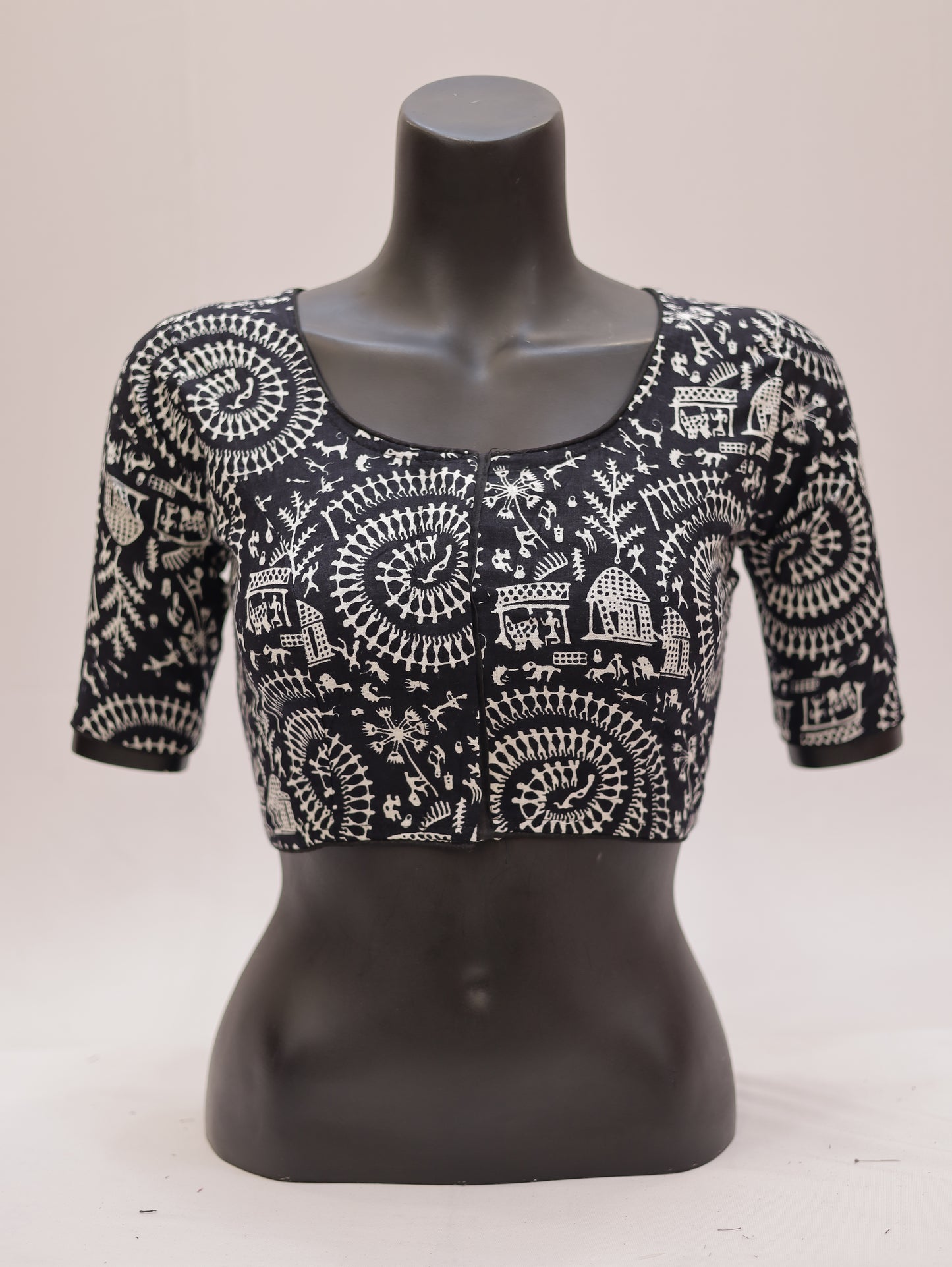 Ready to Wear Cotton Ajrak Printed Blouse -G307