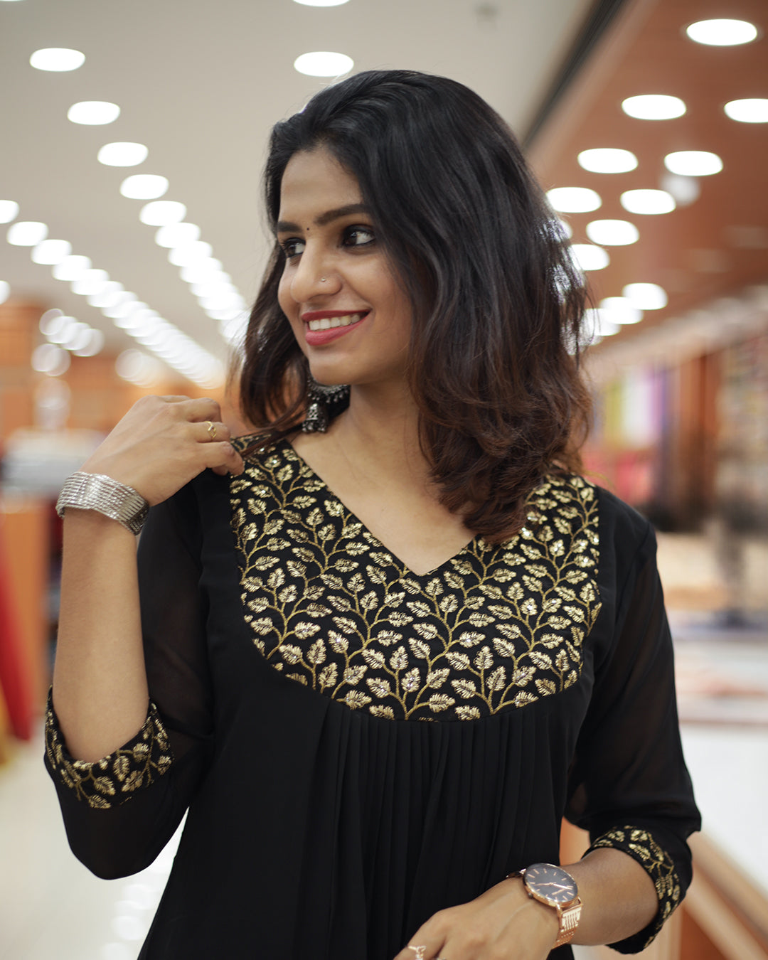 Women's Georgette Kurti -1462