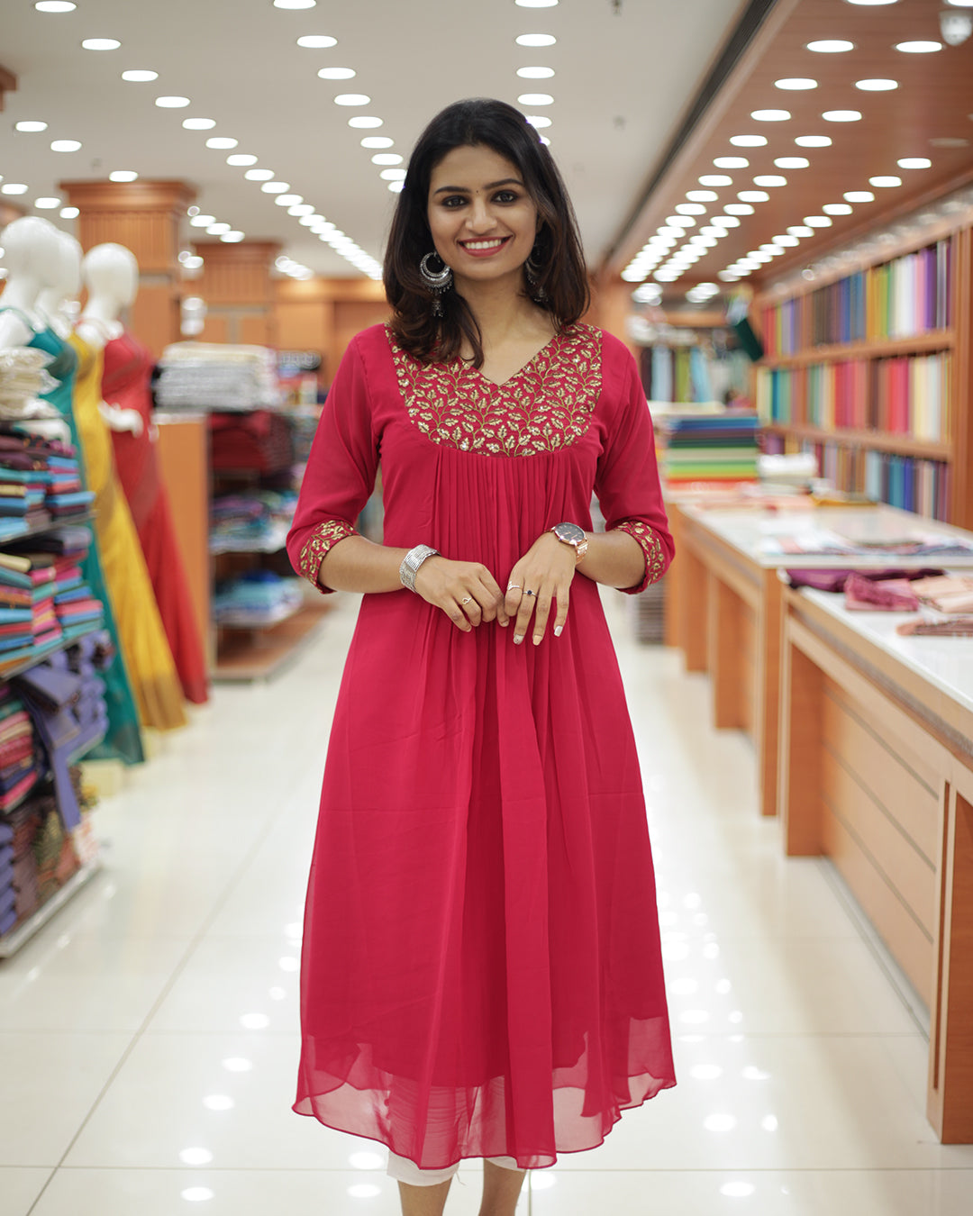 Women's Georgette Kurti -1462