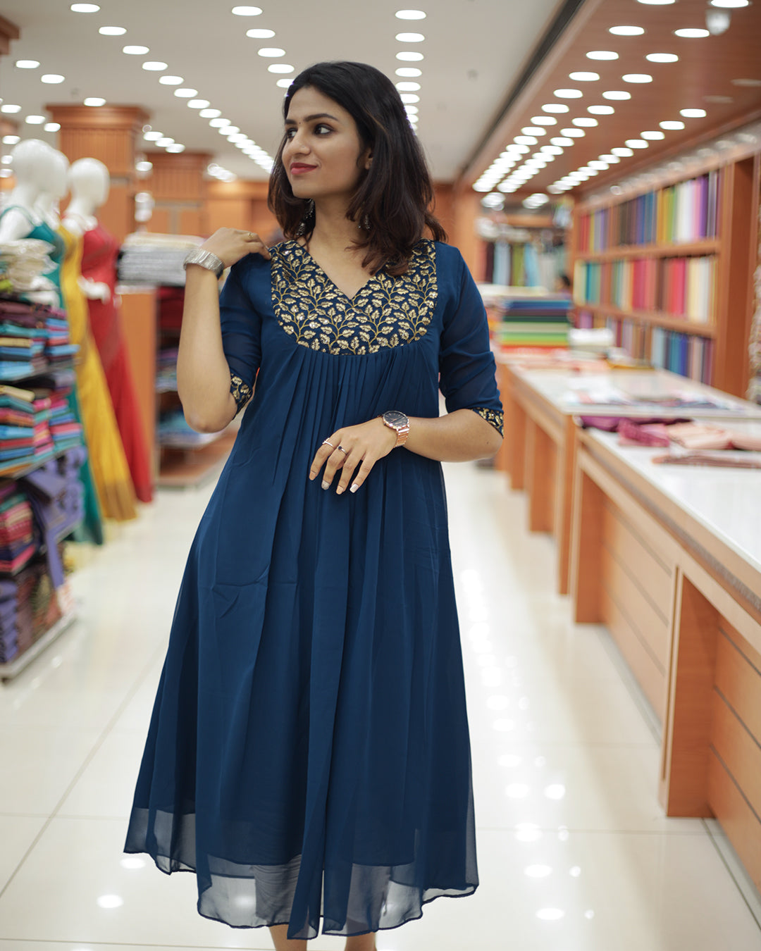 Women's Georgette Kurti -1462