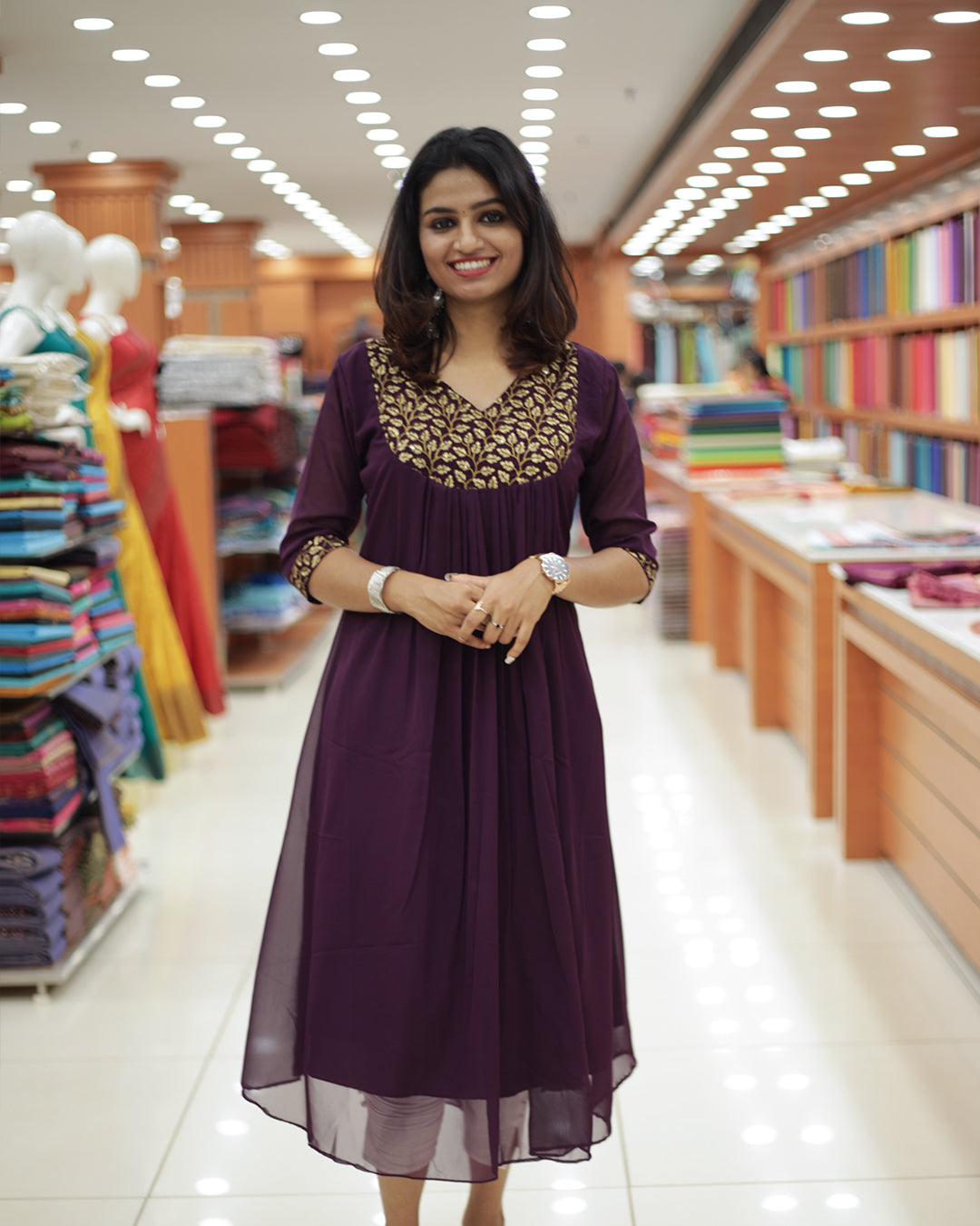 Women's Georgette Kurti -1462