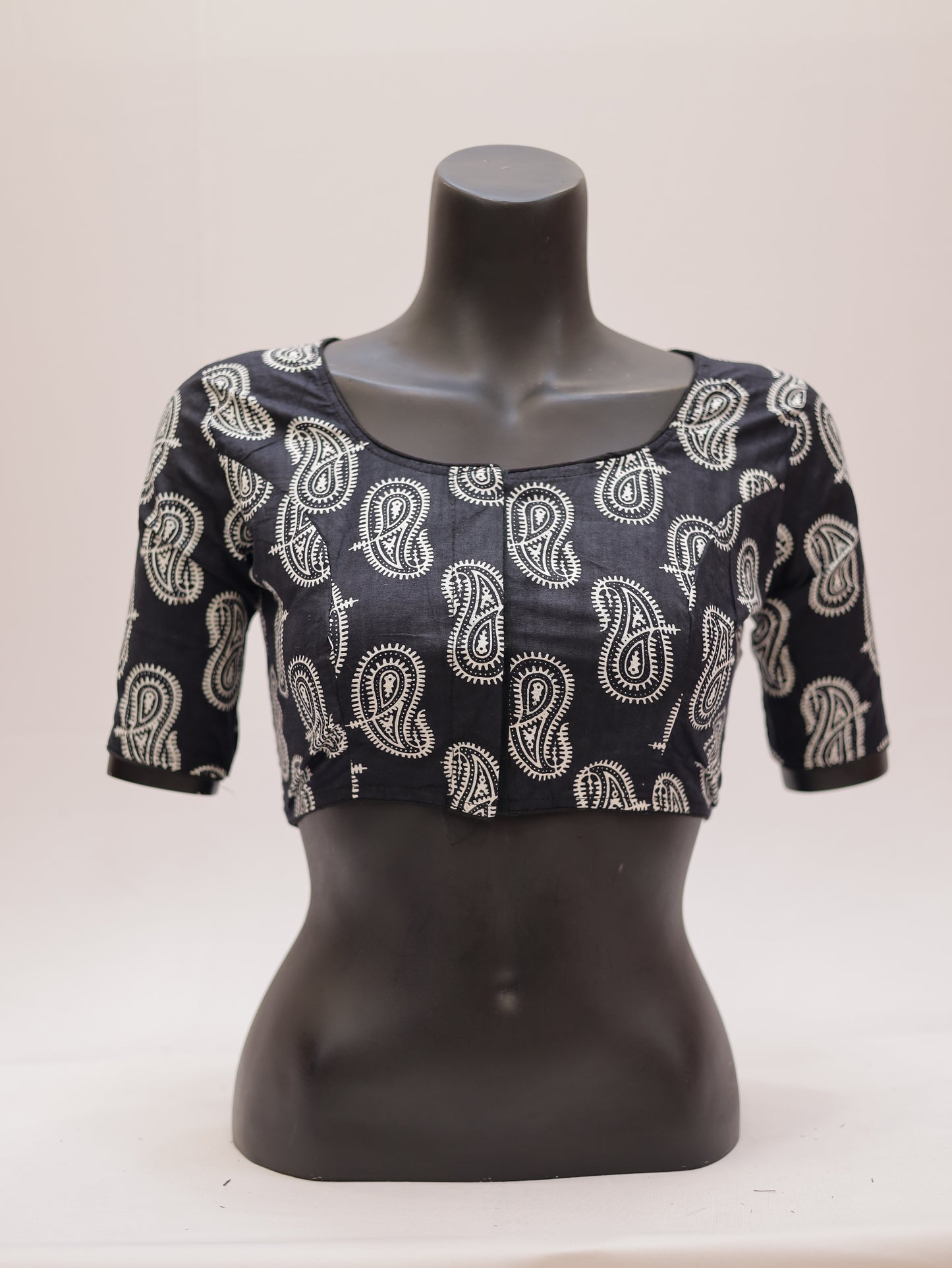 Ready to Wear Cotton Ajrak Printed Blouse -G307