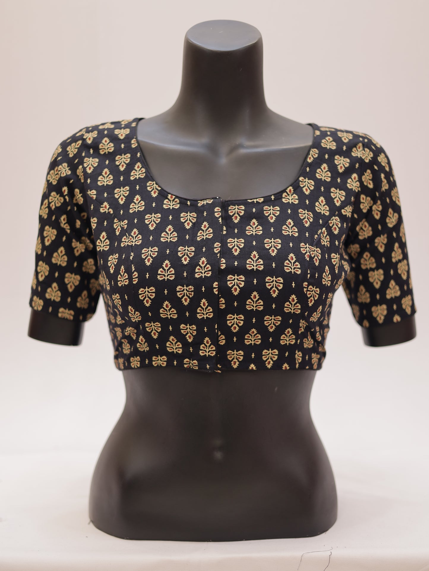 Ready to Wear Cotton Ajrak Printed Blouse -G307