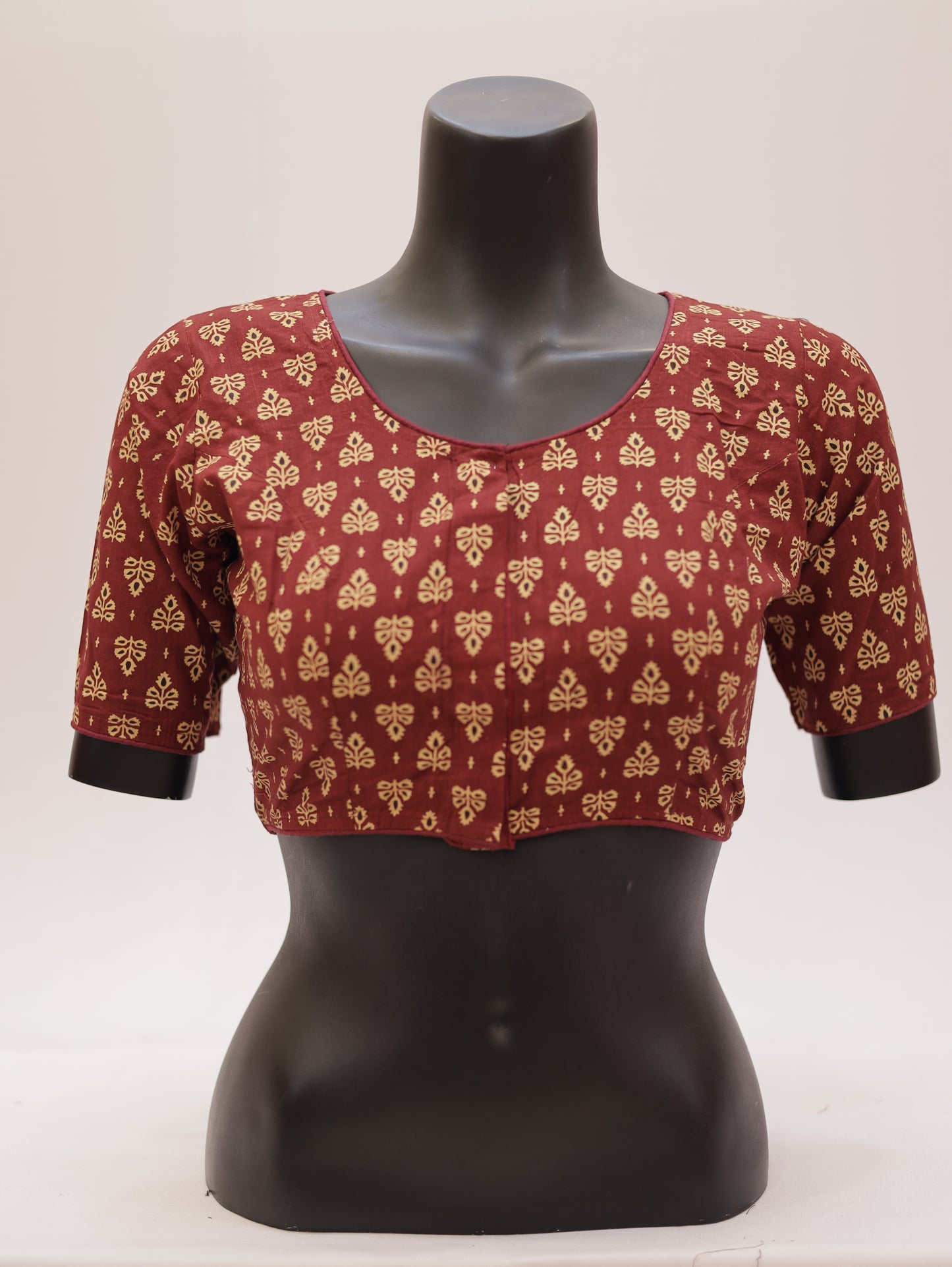 Ready to Wear Cotton Ajrak Printed Blouse -G307