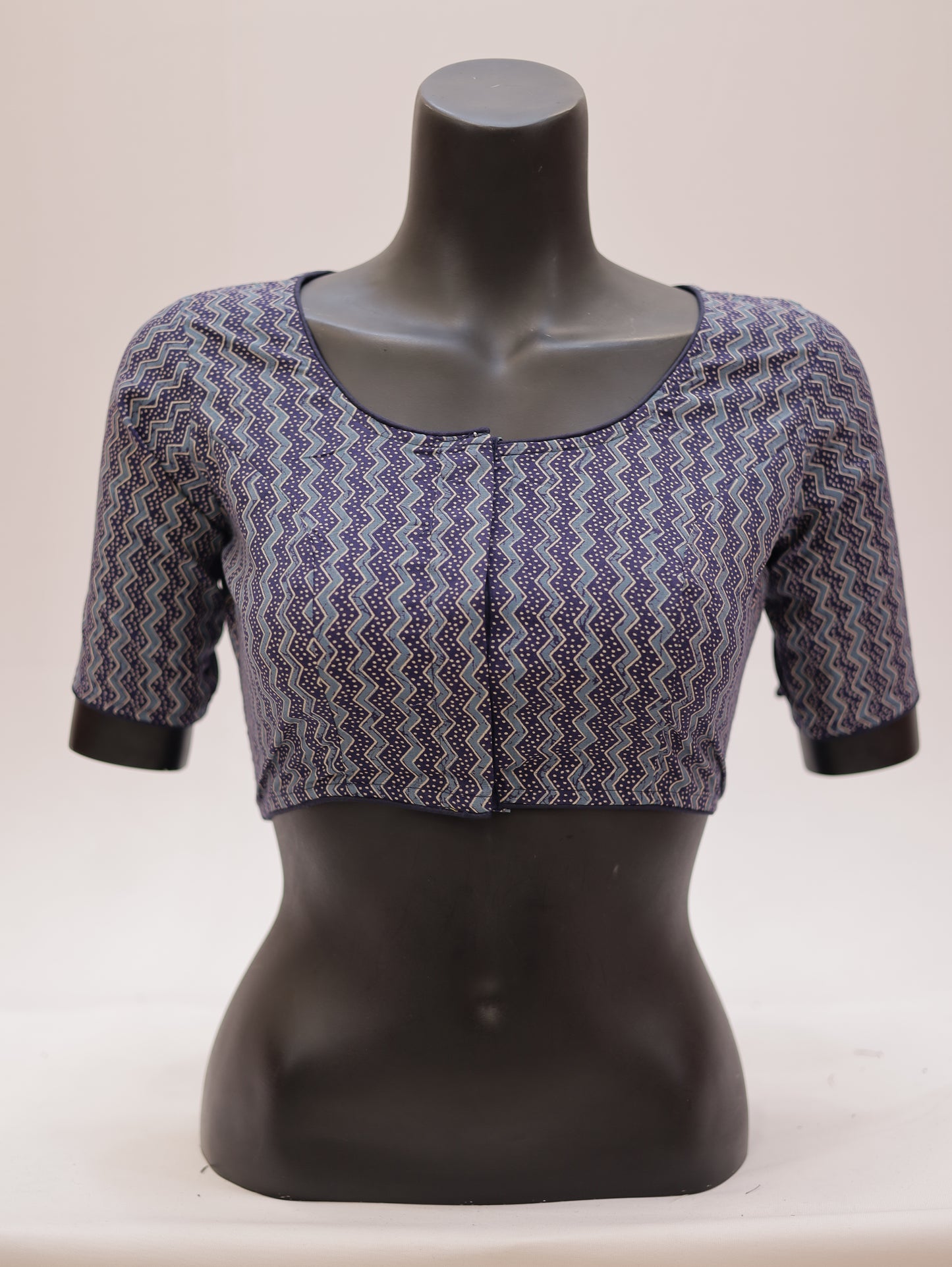 Ready to Wear Cotton Ajrak Printed Blouse -G307