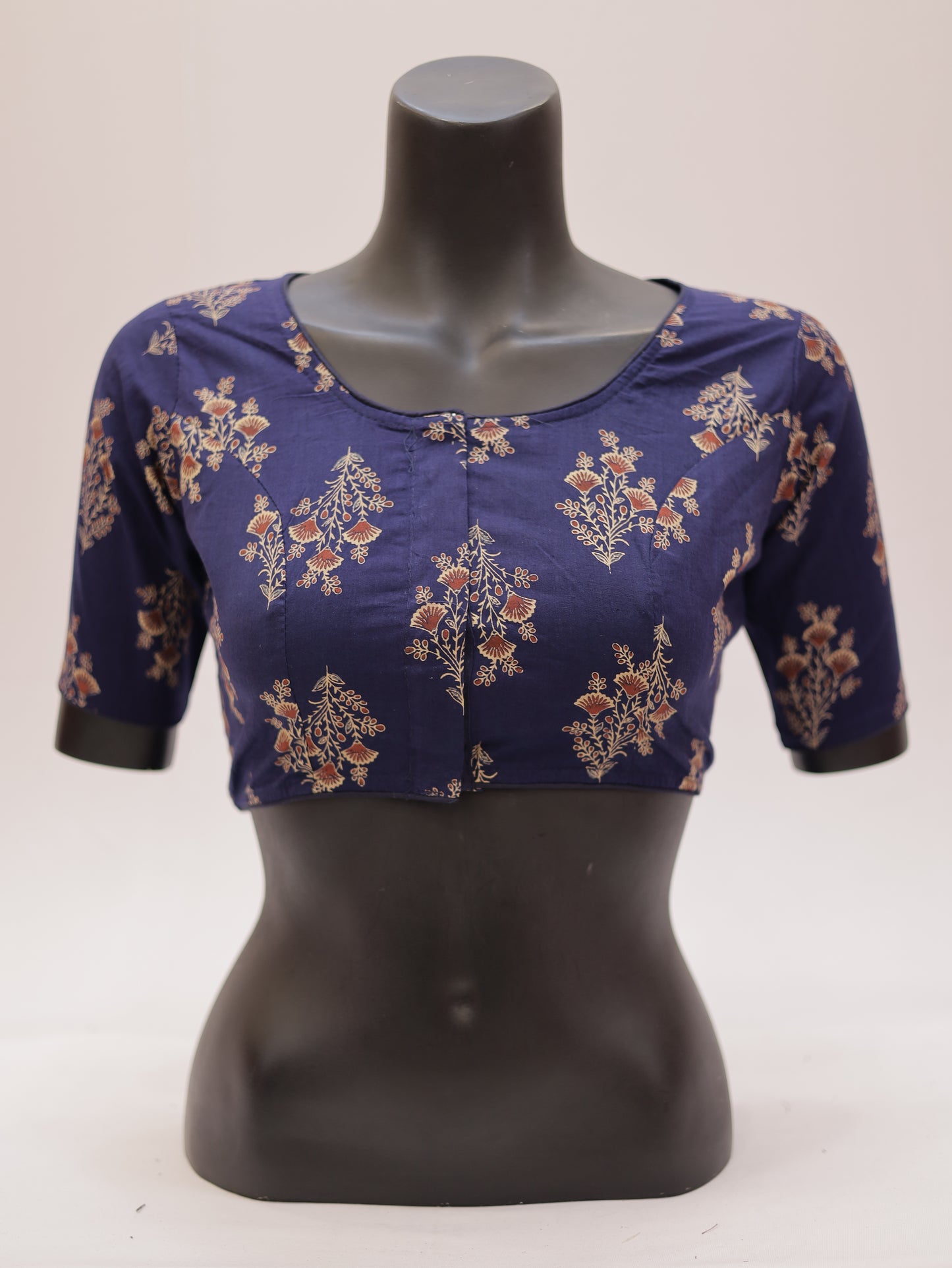 Ready to Wear Cotton Ajrak Printed Blouse -G307