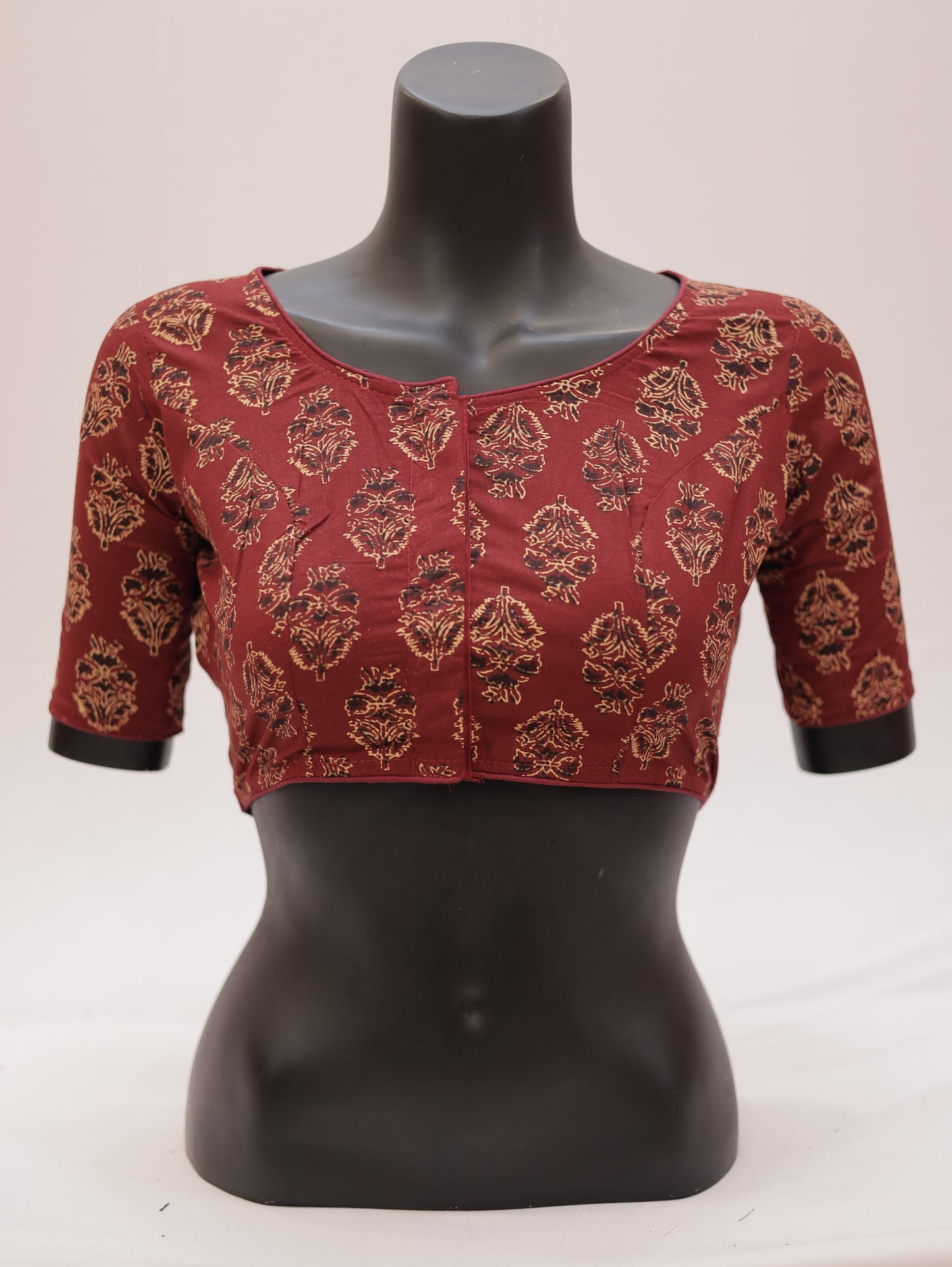 Ready to Wear Cotton Ajrak Printed Blouse -G307