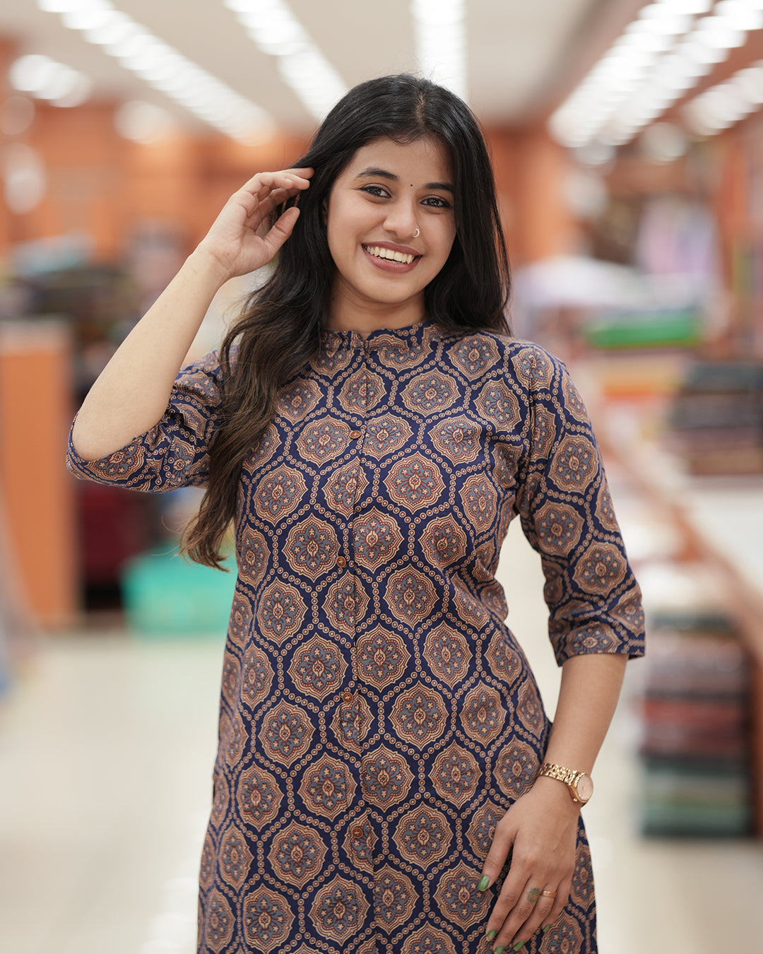 Women’s Ajrakh Printed Co-ord Set -R226