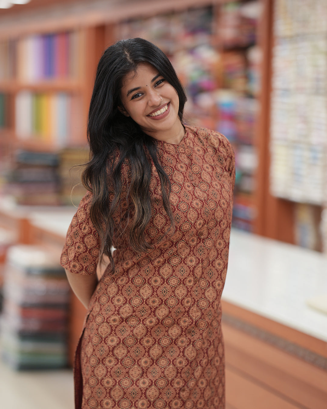 Women’s Ajrakh Printed Co-ord Set -R226