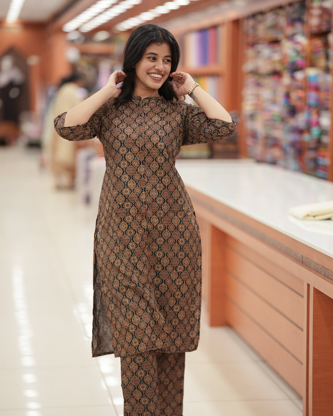 Women’s Ajrakh Printed Co-ord Set -R226