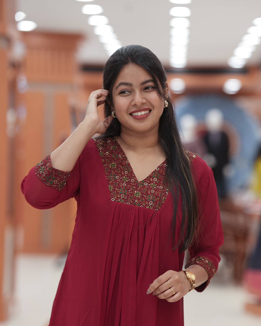Women's Georgette Aline Kurti - R274