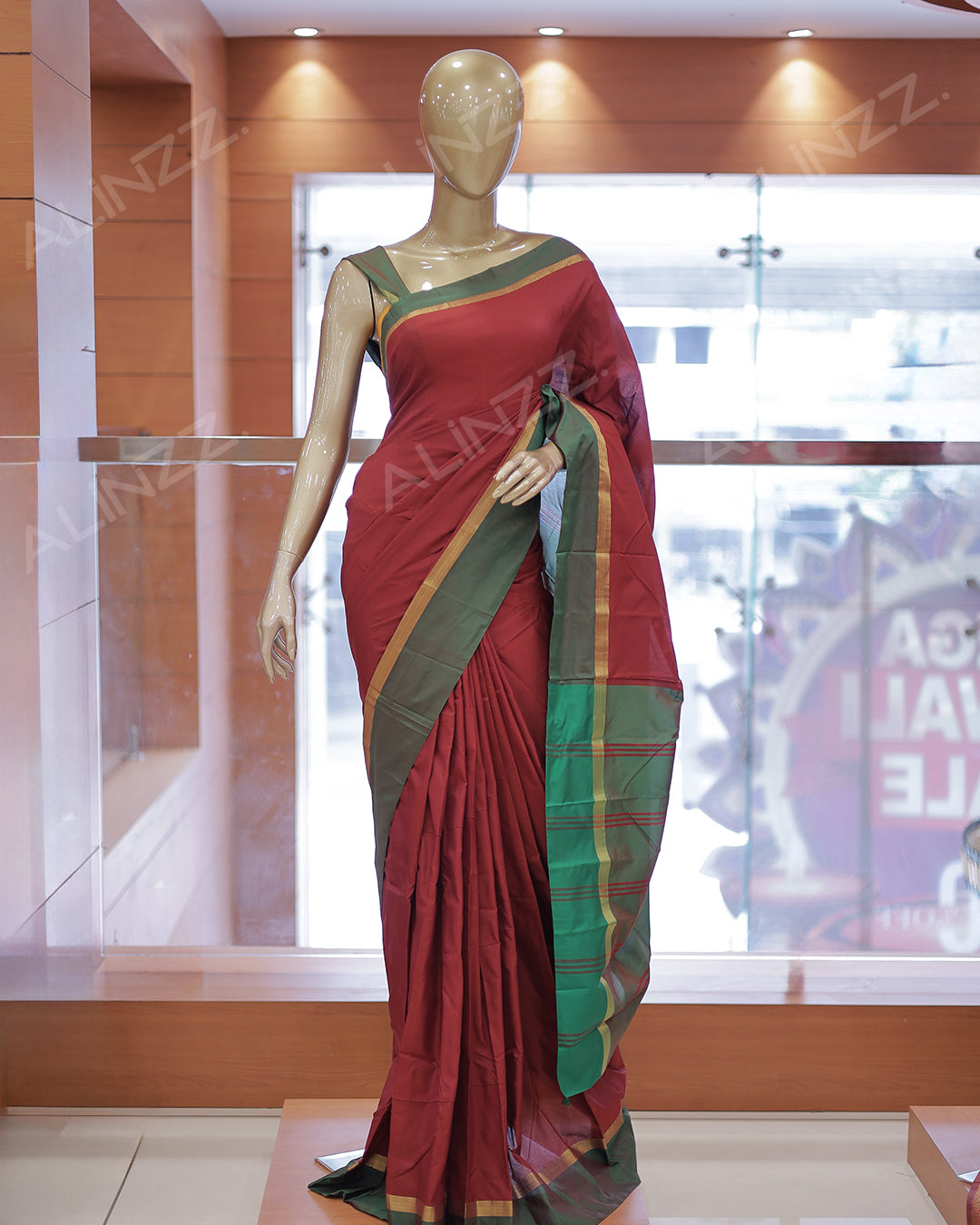 Arani Silk Plain Saree -R414