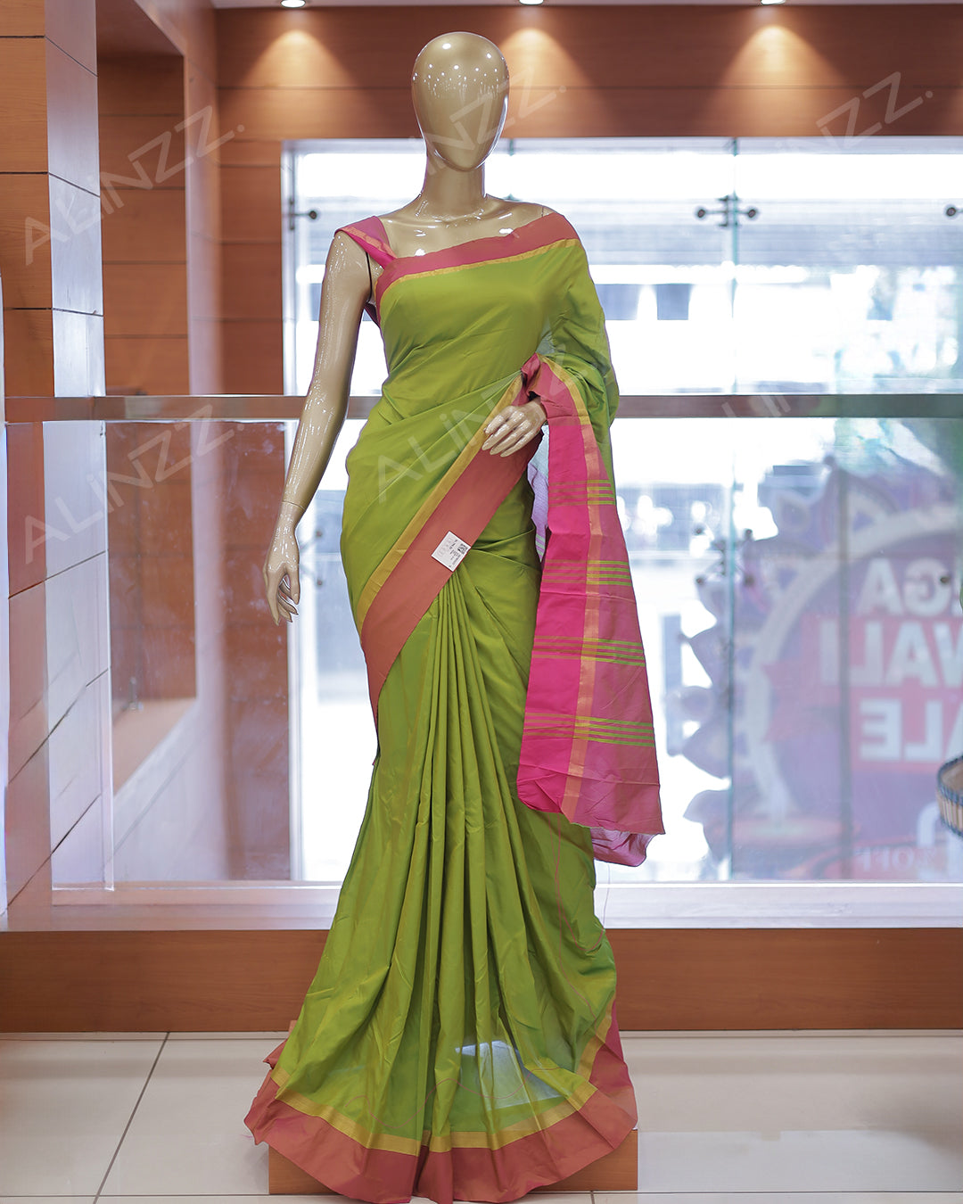 Arani Silk Plain Saree -R414