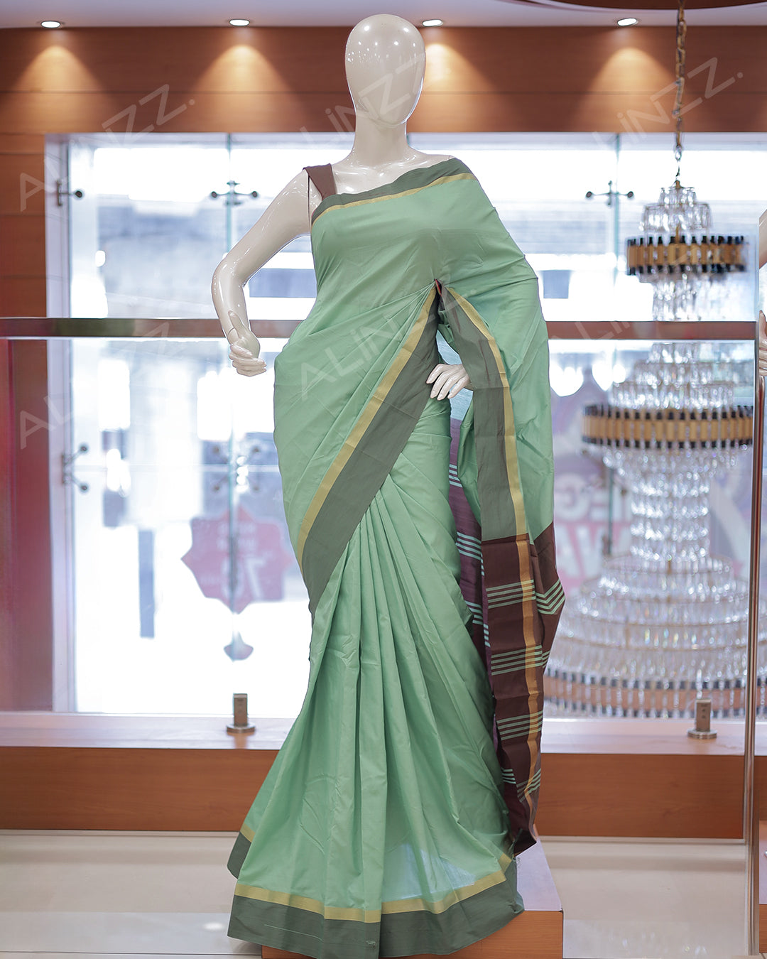 Arani Silk Plain Saree -R414