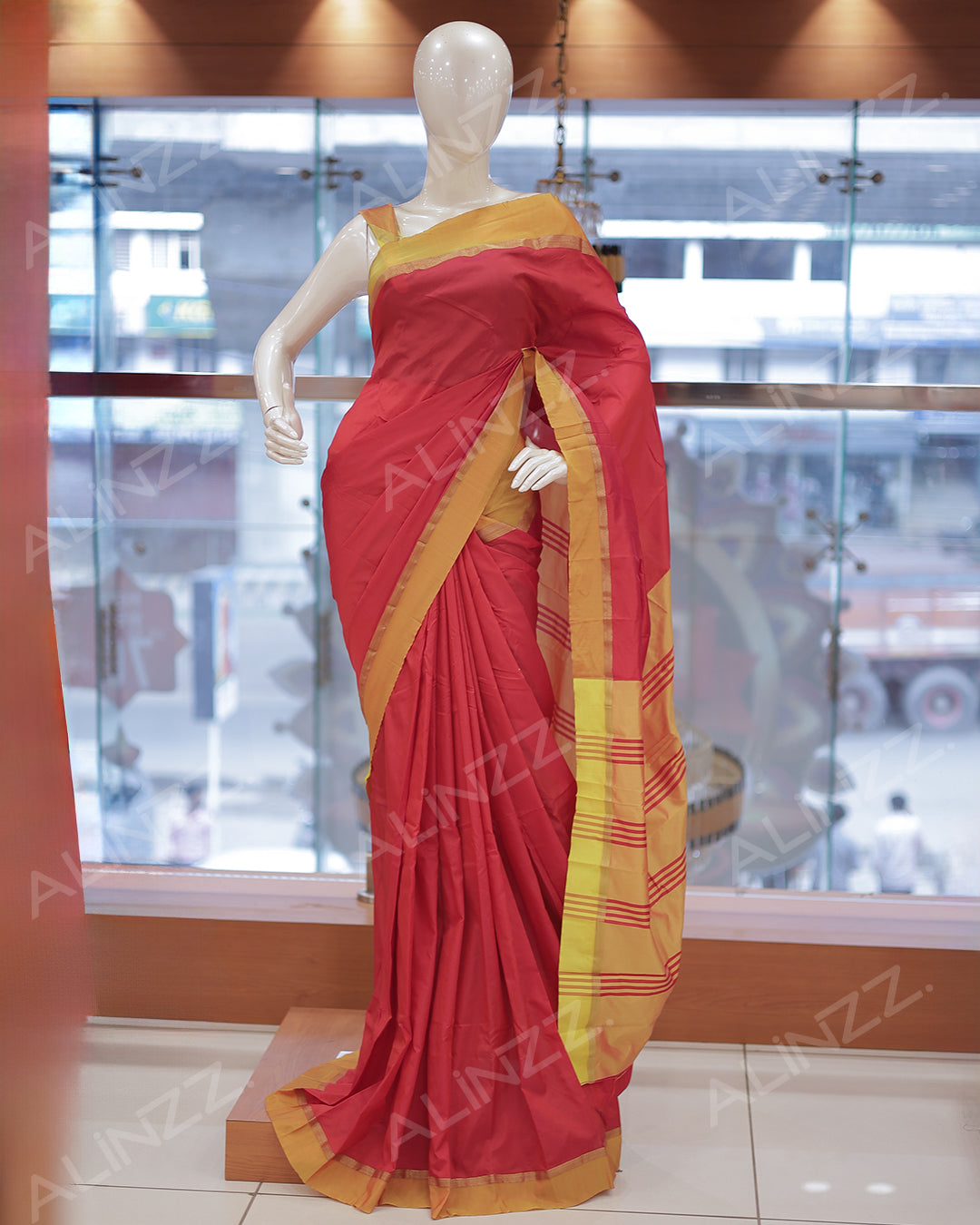 Arani Silk Plain Saree -R414