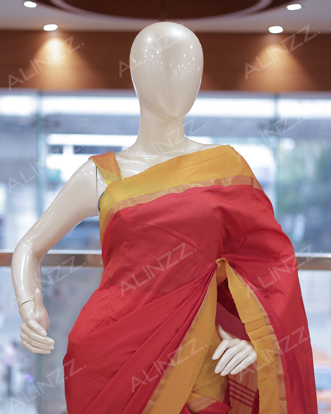 Arani Silk Plain Saree -R414