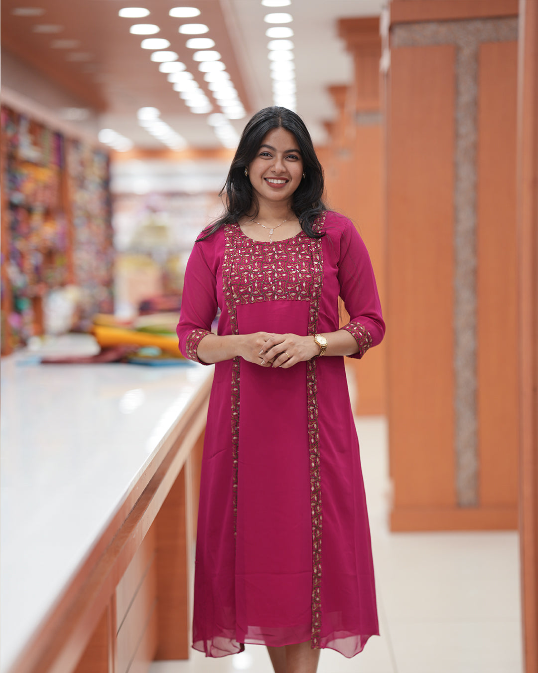 Women's Function wear Jacket Kurti - R420