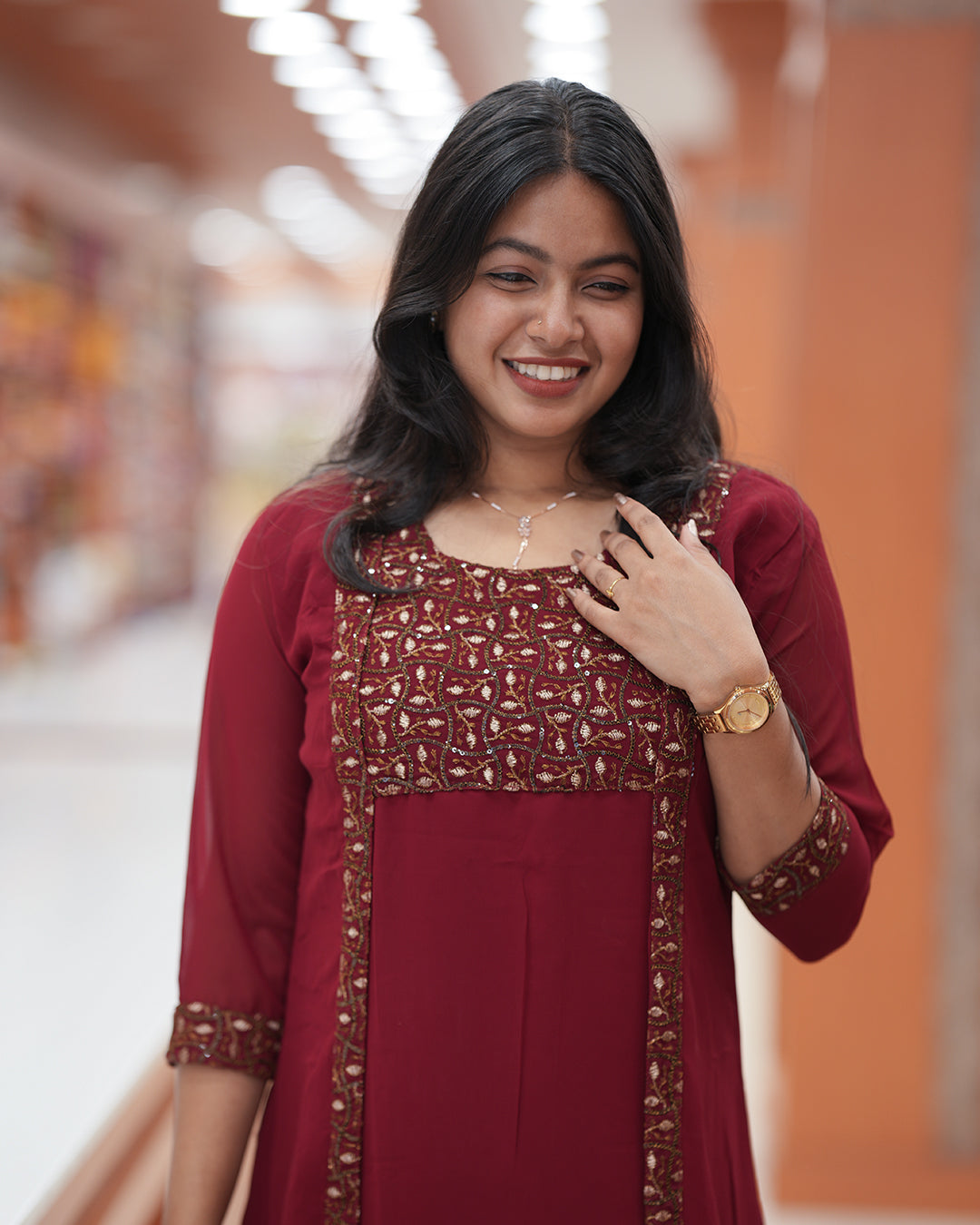 Women's Function wear Jacket Kurti - R420