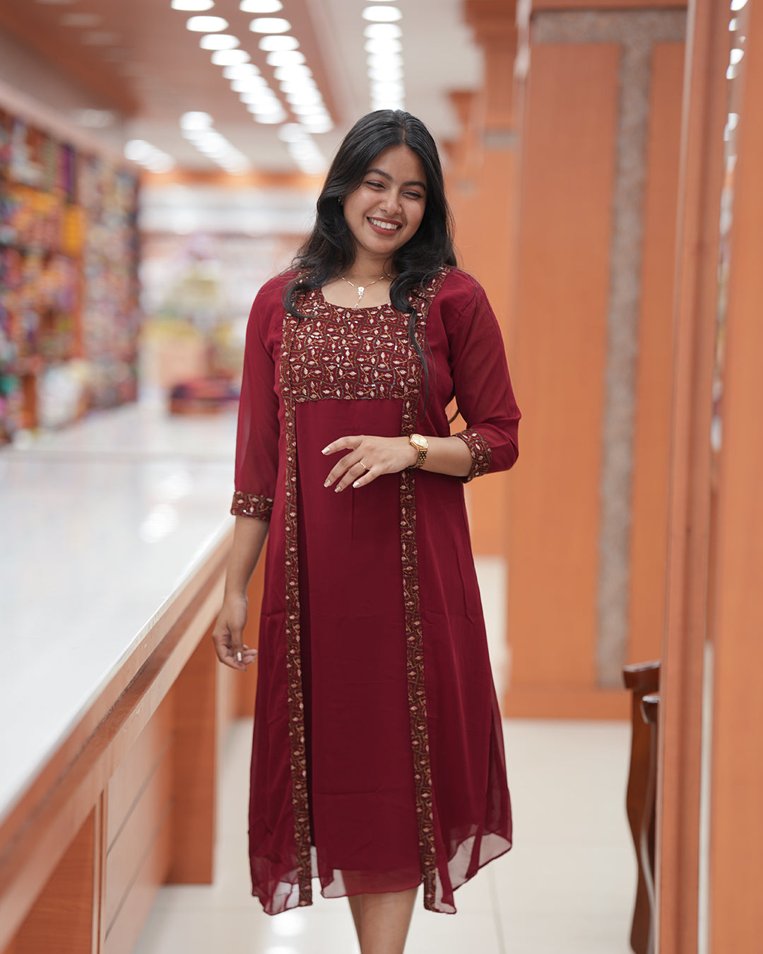 Women's Function wear Jacket Kurti - R420