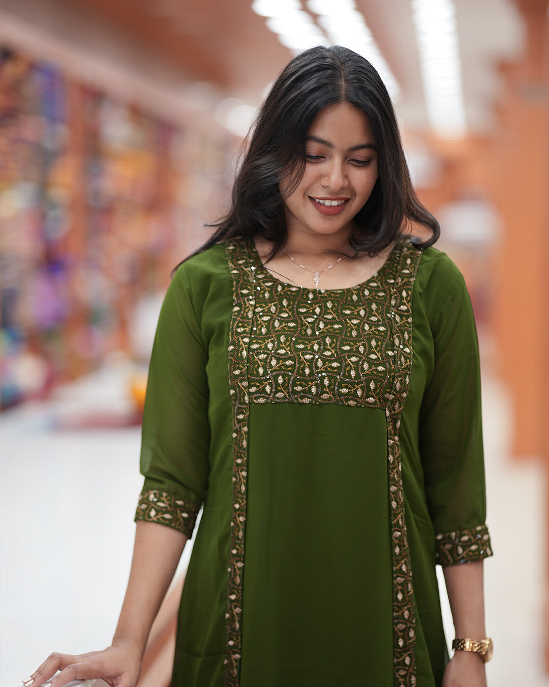 Women's Function wear Jacket Kurti - R420