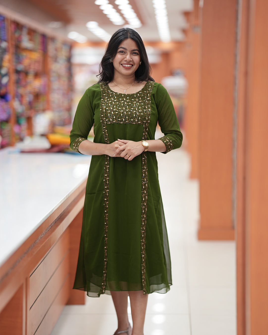 Women's Function wear Jacket Kurti - R420
