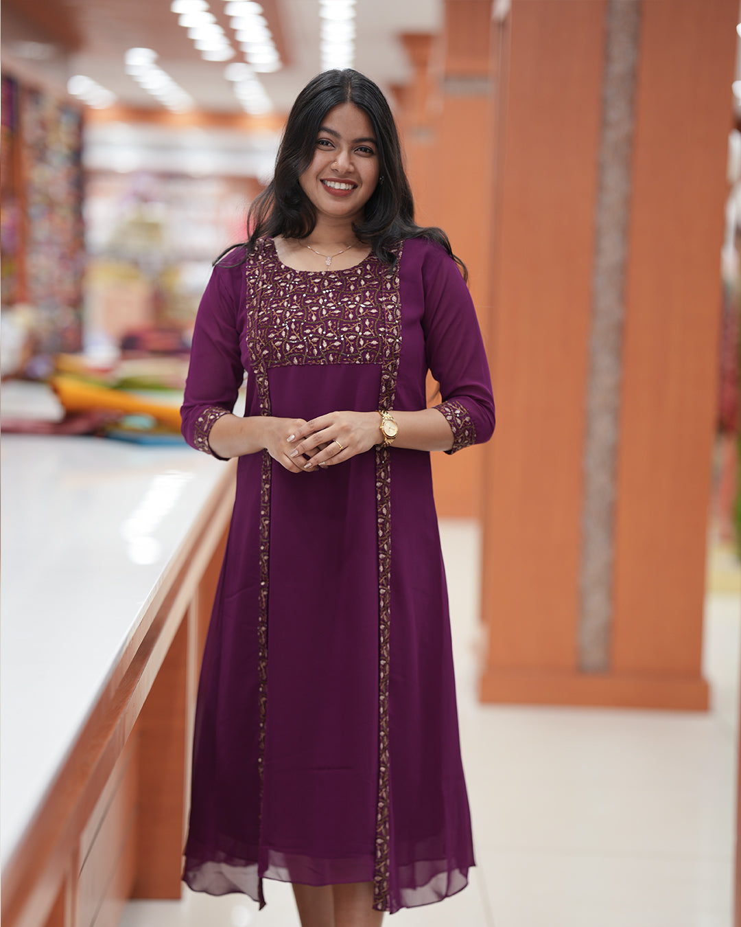 Women's Function wear Jacket Kurti - R420