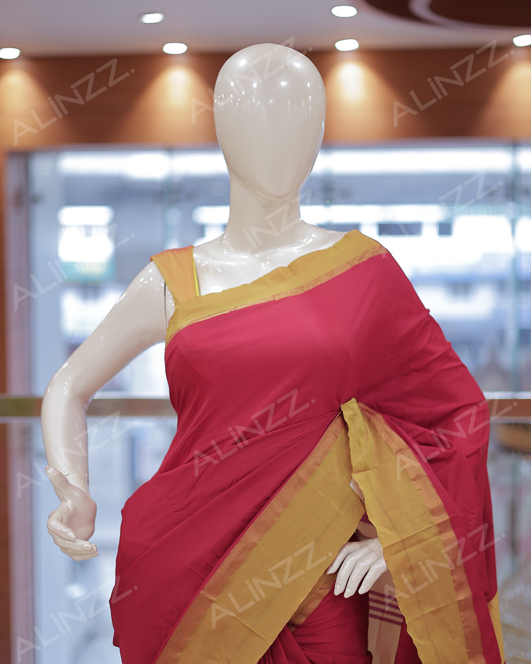 Arani Silk Plain Saree -R414