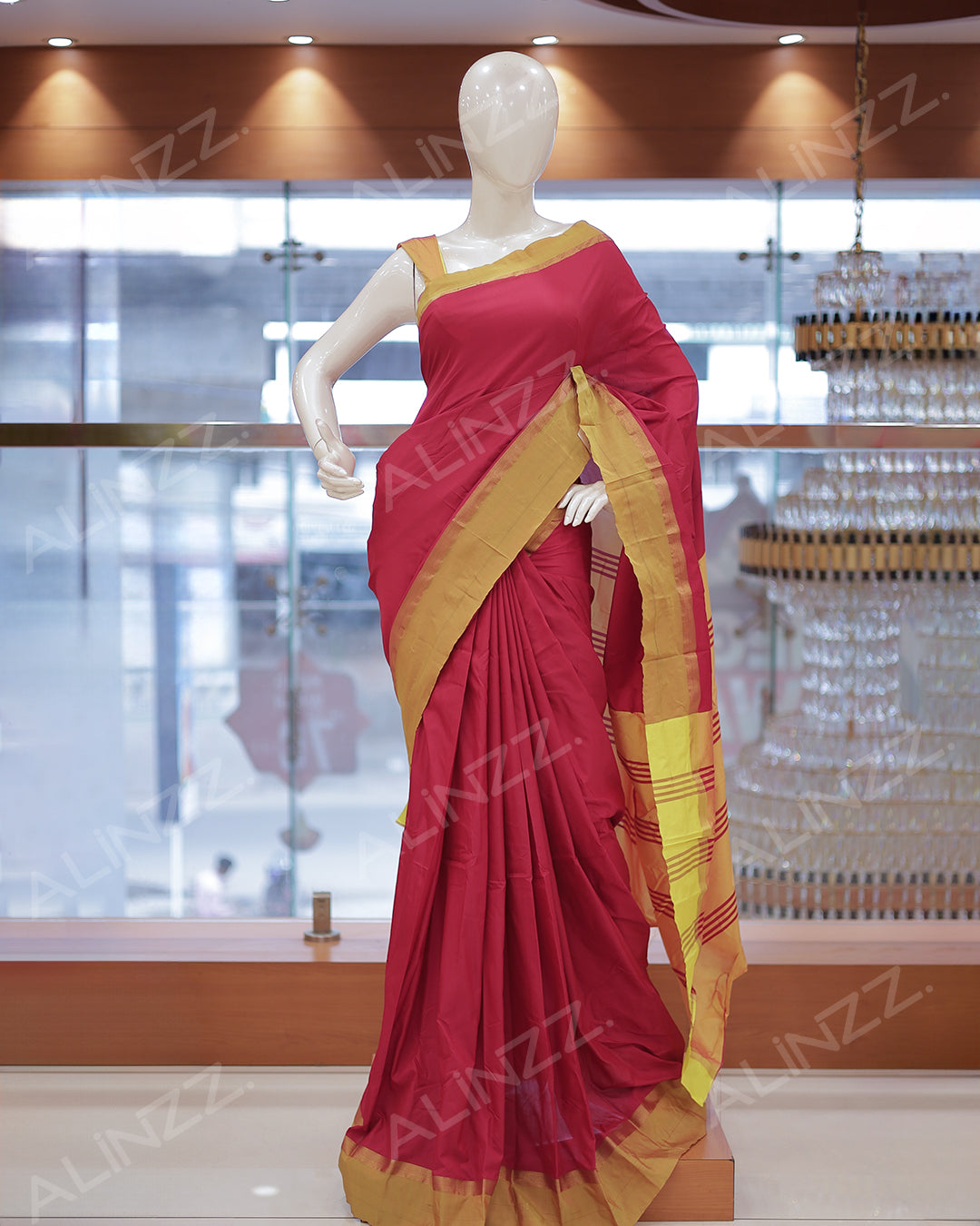 Arani Silk Plain Saree -R414