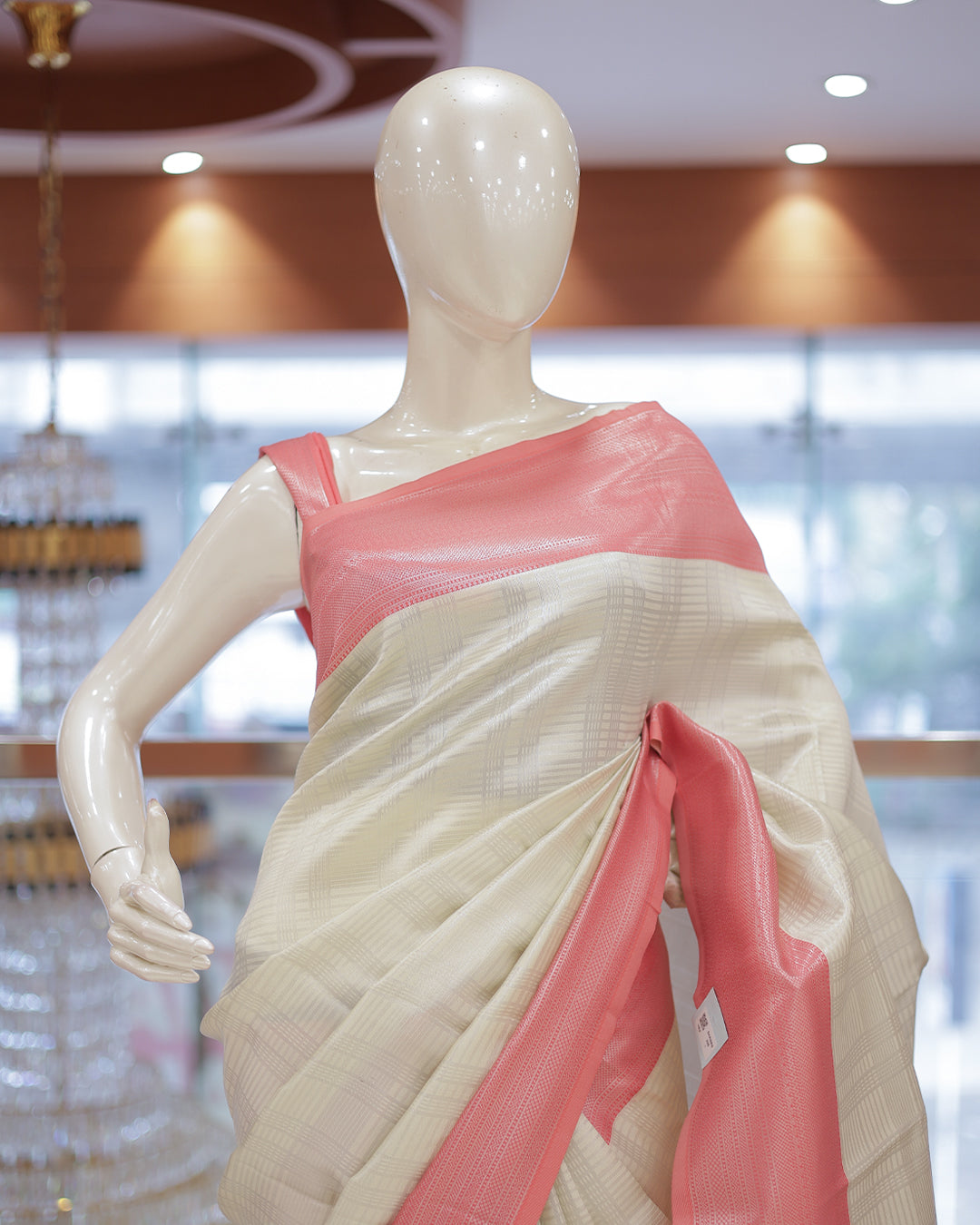 Womens Contrast Semi Silk Saree - R424