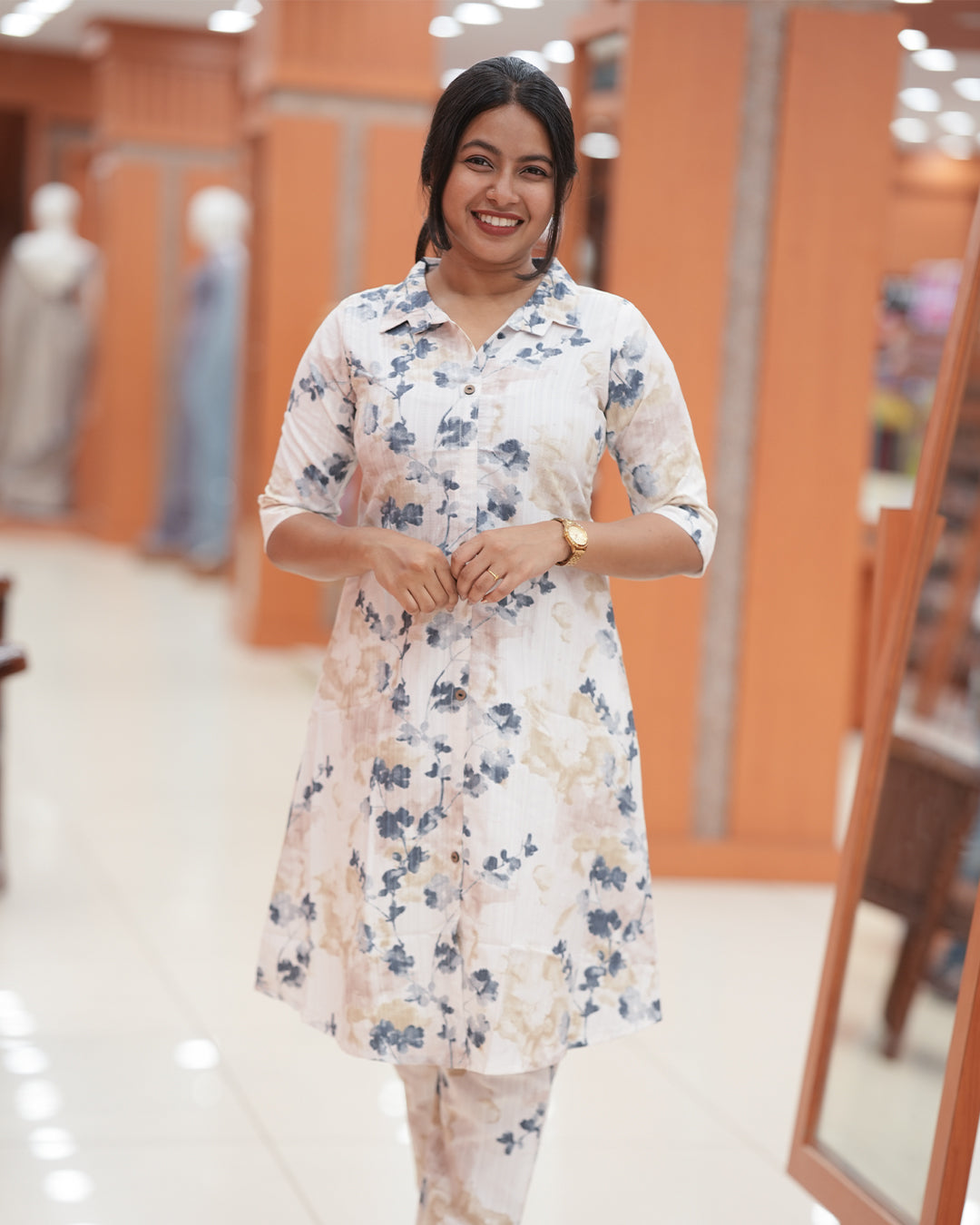 Women's Printed Co-ord Set -R427