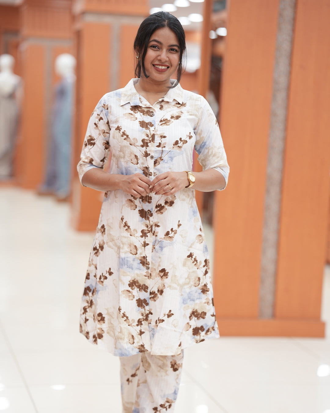 Women's Printed Co-ord Set -R427
