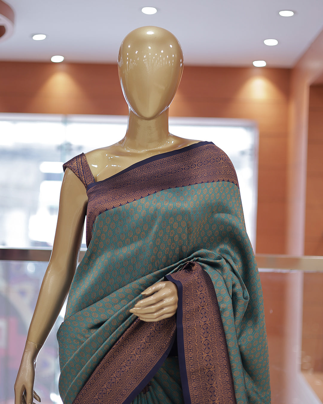 Womens Brocade Silks Saree - R428