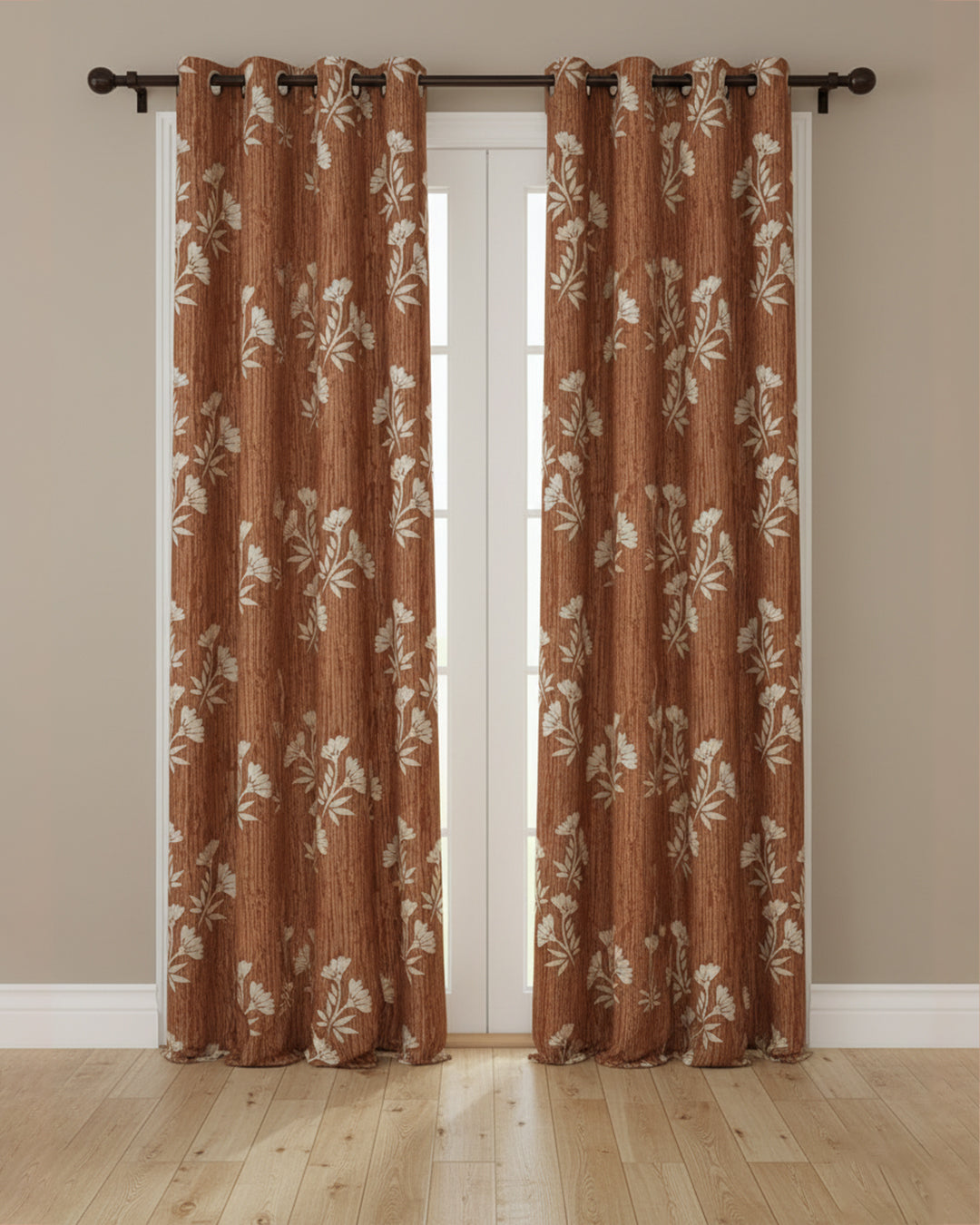 Curtains ( Brick Red ) - R429