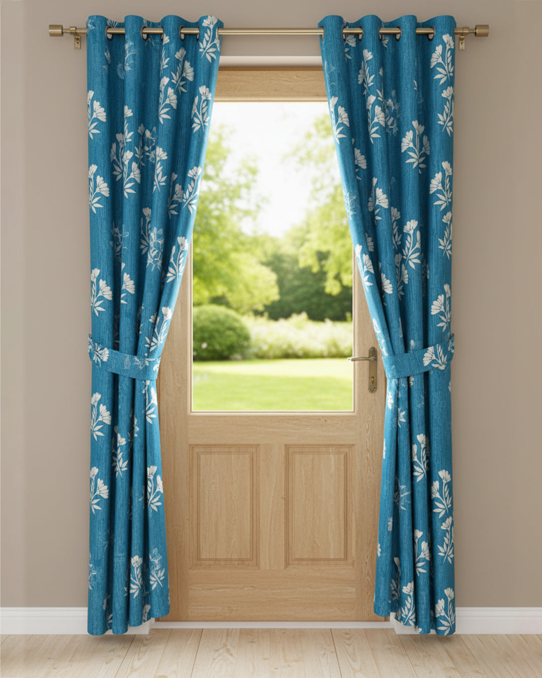 Curtains ( Sky Blue ) - R429