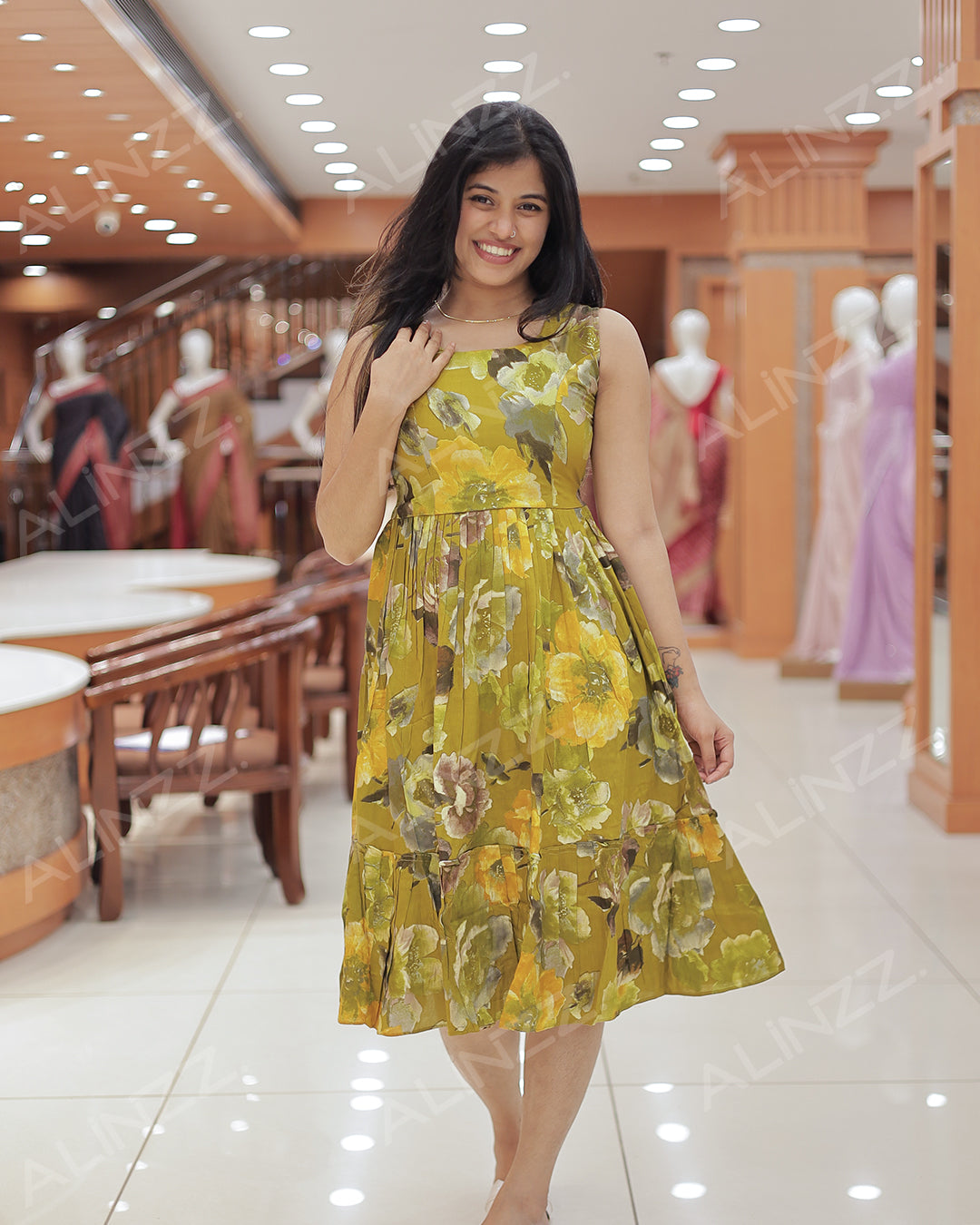 Women's print Frock - R464