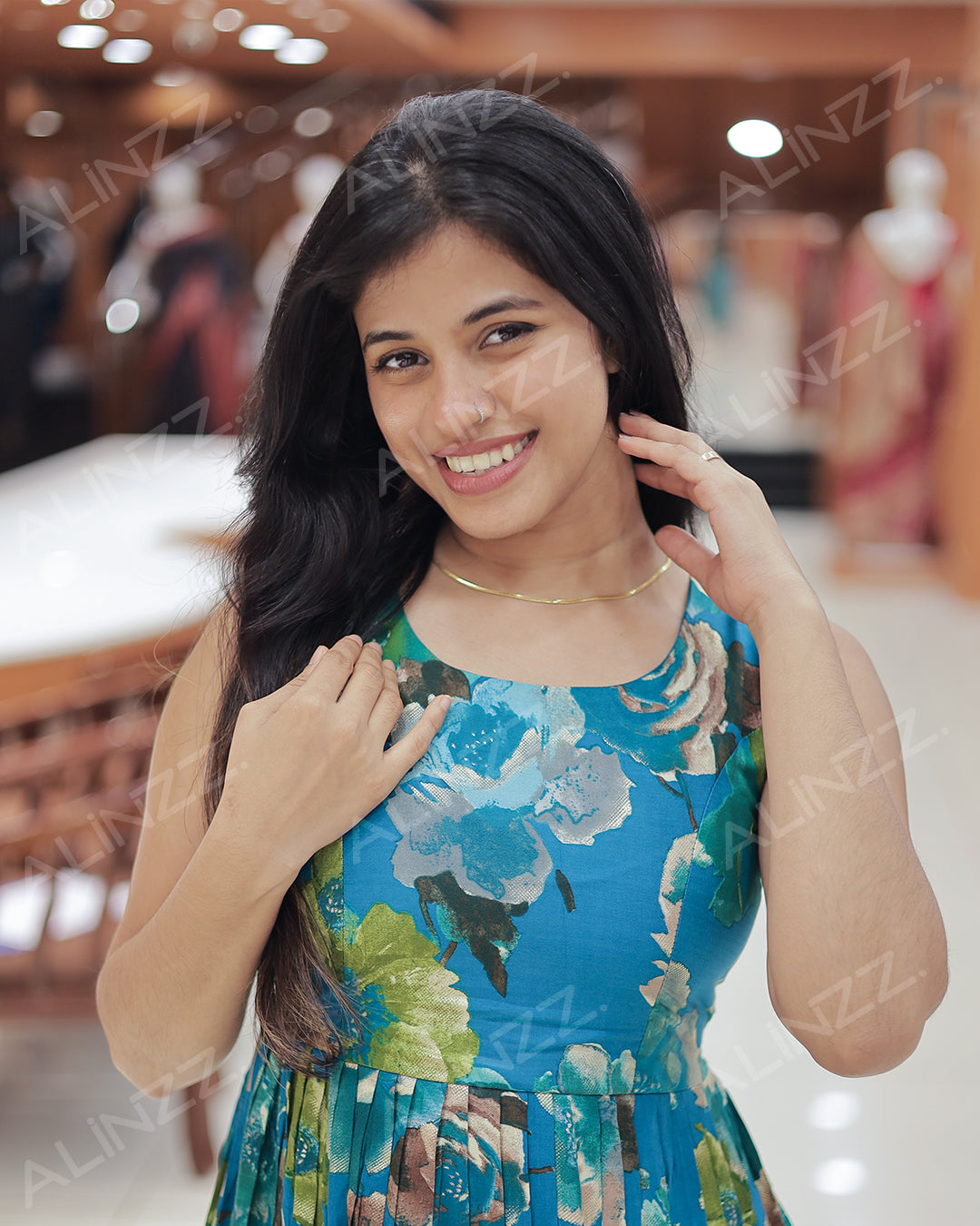 Women's print Frock - R464