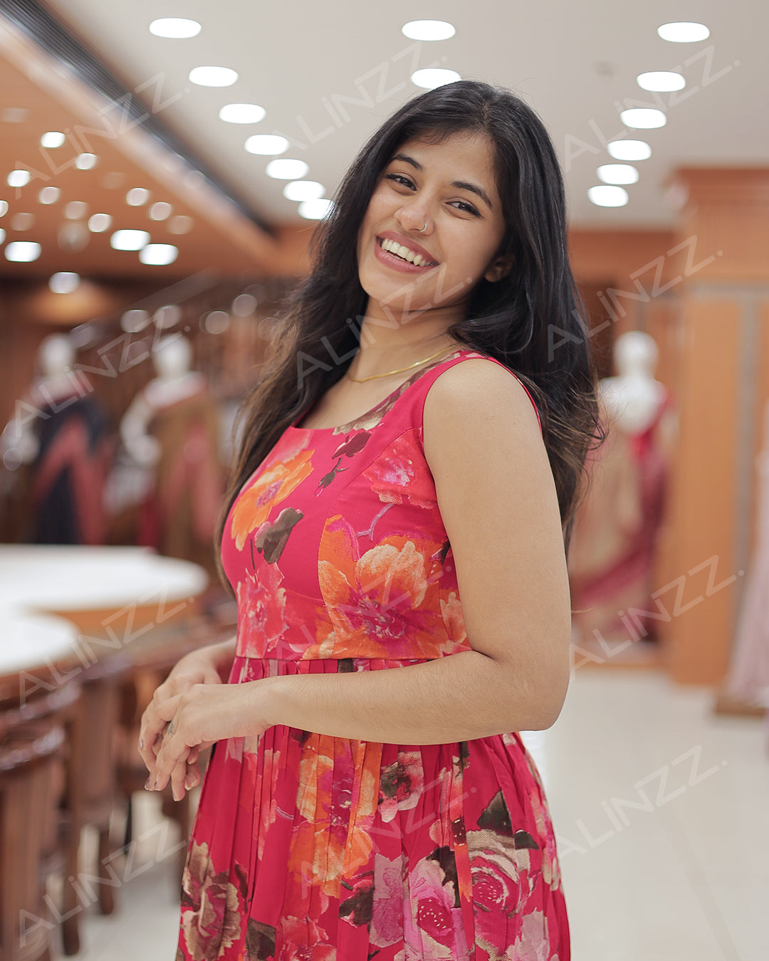 Women's print Frock - R464