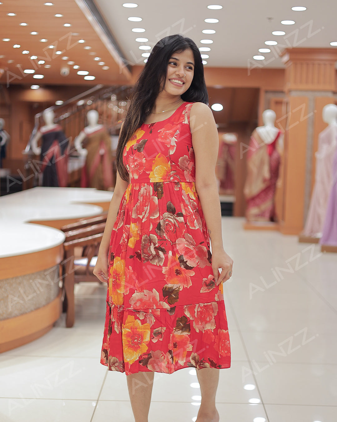 Women's print Frock - R464