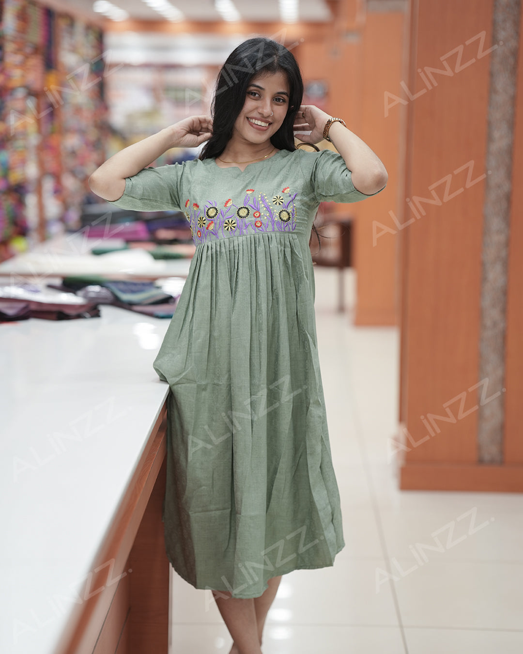 Women's A-line kurti-R466