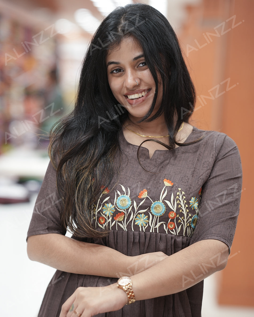 Women's A-line kurti-R466