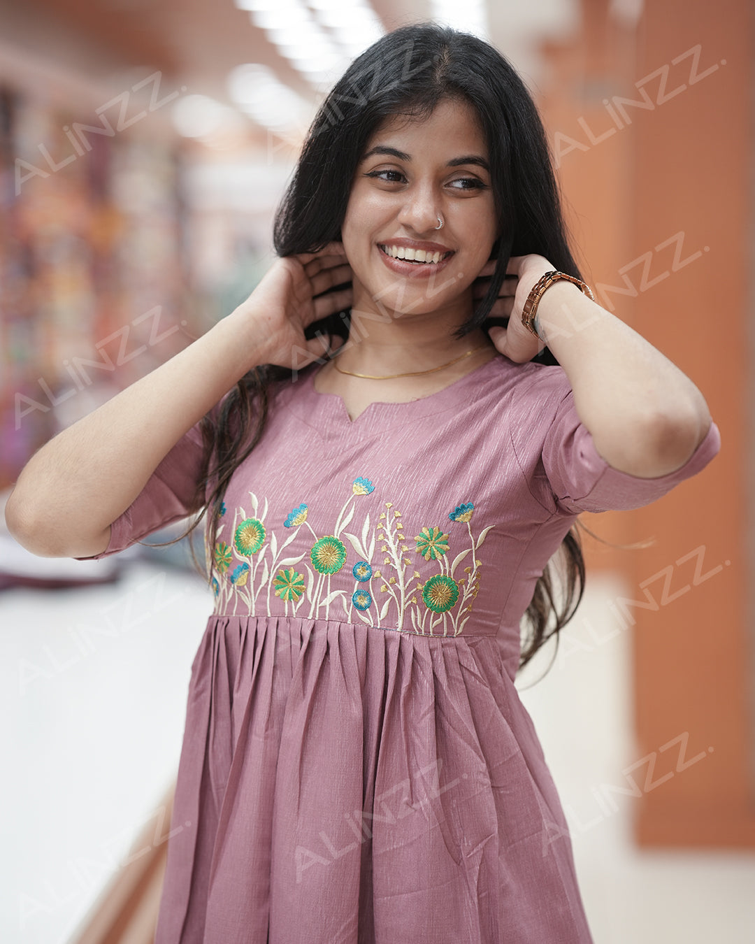 Women's A-line kurti-R466